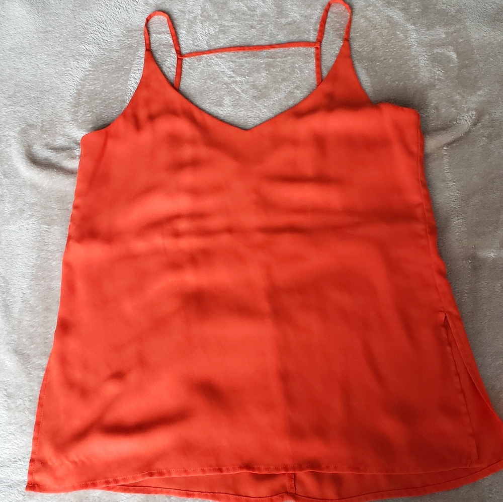 H&M orange top/blouse with straps